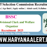 BSSC LDC & Welfare Organizer Recruitment 2025